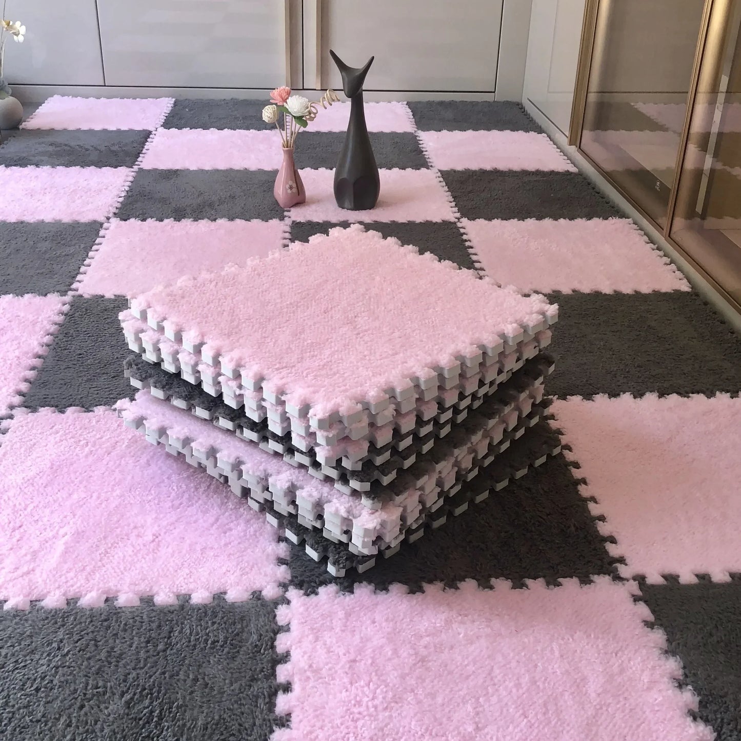 Alfombra Decorativa Soft Floor Mat Stain 30cm · Decoración Setup Gamer y Escritorio