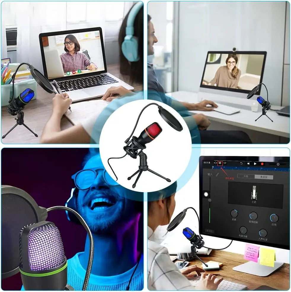 Micrófono Condenser Computer Laptop · Sonido Gaming