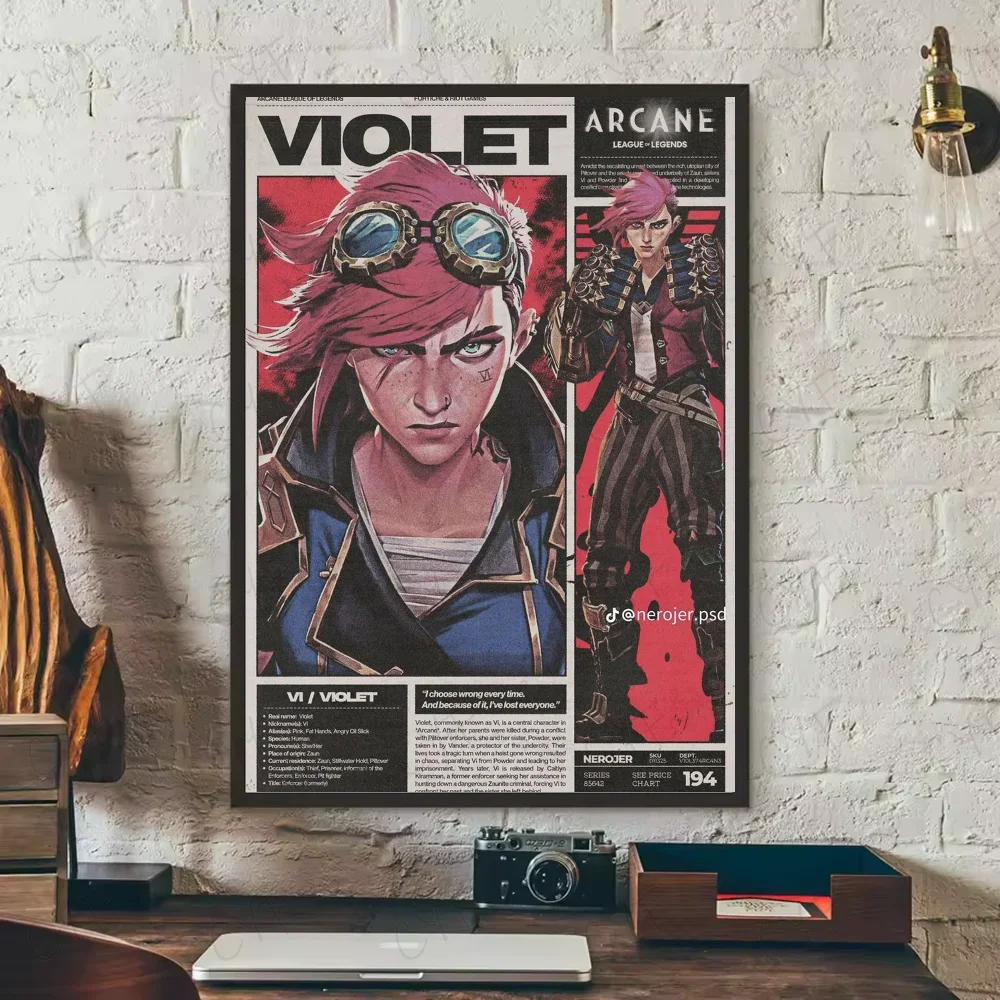 Poster ARCANE Movie Aesthetic Canvas · Decoración Setup Gamer y Escritorio