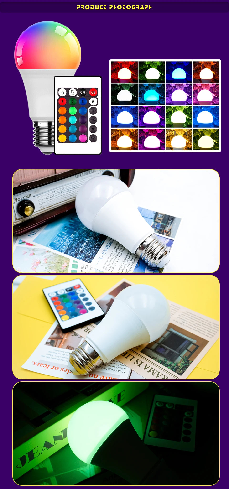 Lámpara LED AC 220V 230V · Iluminación Setup Gaming 115mm