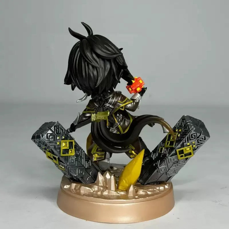 Figura Zhongli Genshin Impact - Modelo Coleccionable Q Version Bandai
