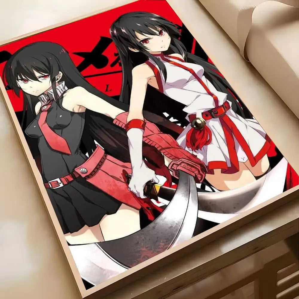 Poster Akame Ga Kill Art · Decoración Setup Gamer y Escritorio
