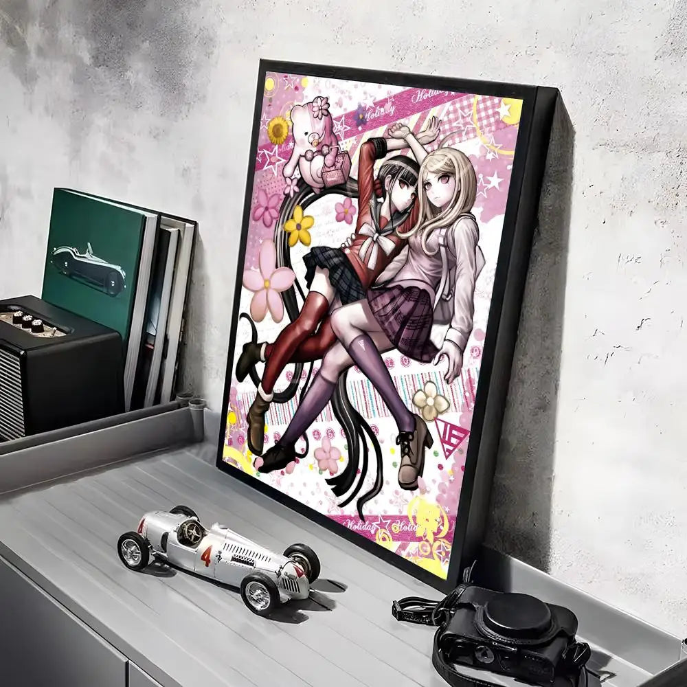 Poster Game D_DanganRonpaS Stickers Mural · Decoración Setup Gamer y Escritorio