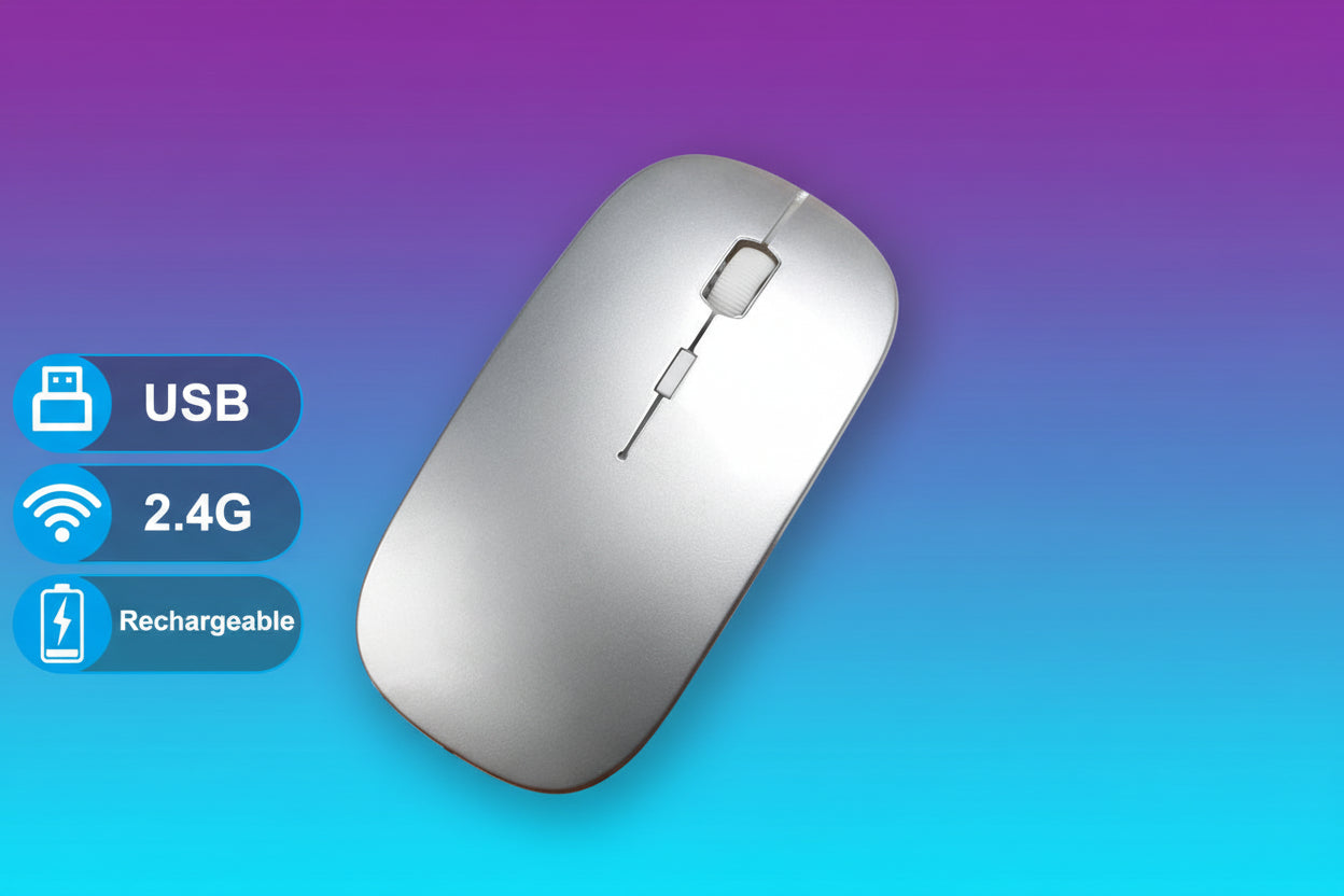 Ratón Inalámbrico Recargable Congdi 2.4G/Bluetooth