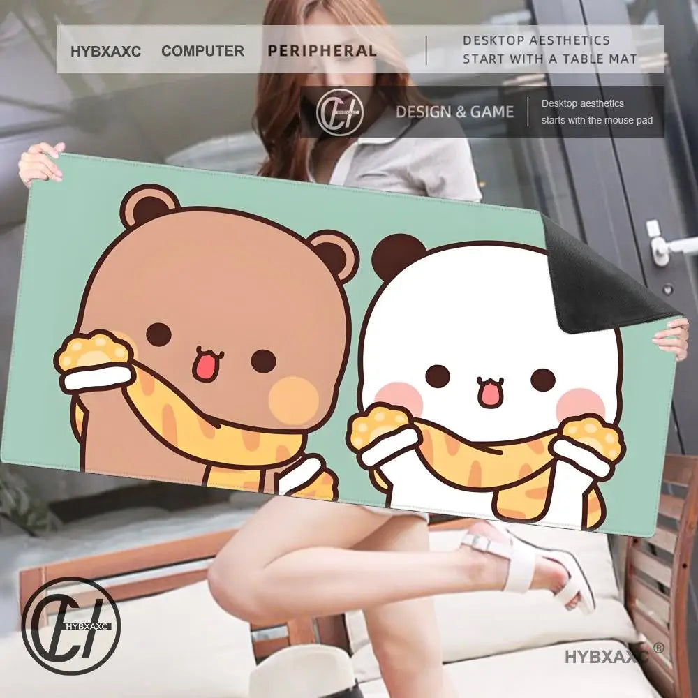 Alfombrilla Gaming XXL BuBu DuDu Kawaii - Mouse Pad Grande HD para Escritorio