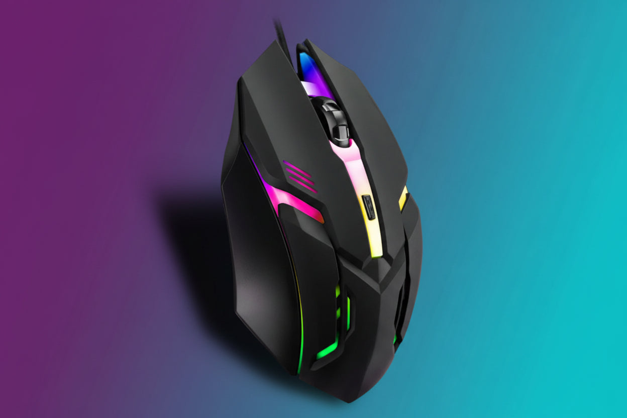 Ratón Gaming con Cable RGB SMAILWOLF