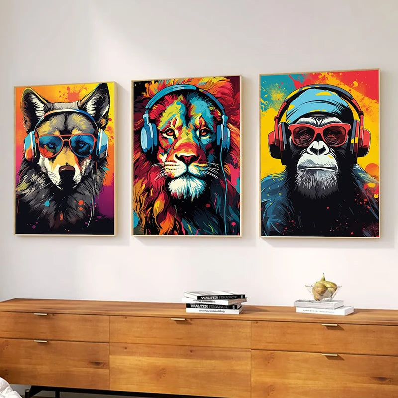 Auriculares Cool Posters Animal · Sonido Gaming