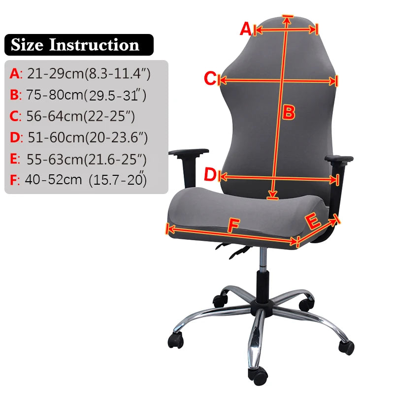 Funda Impermeable para Silla Gaming Negra · Tamaño Universal Reclinable