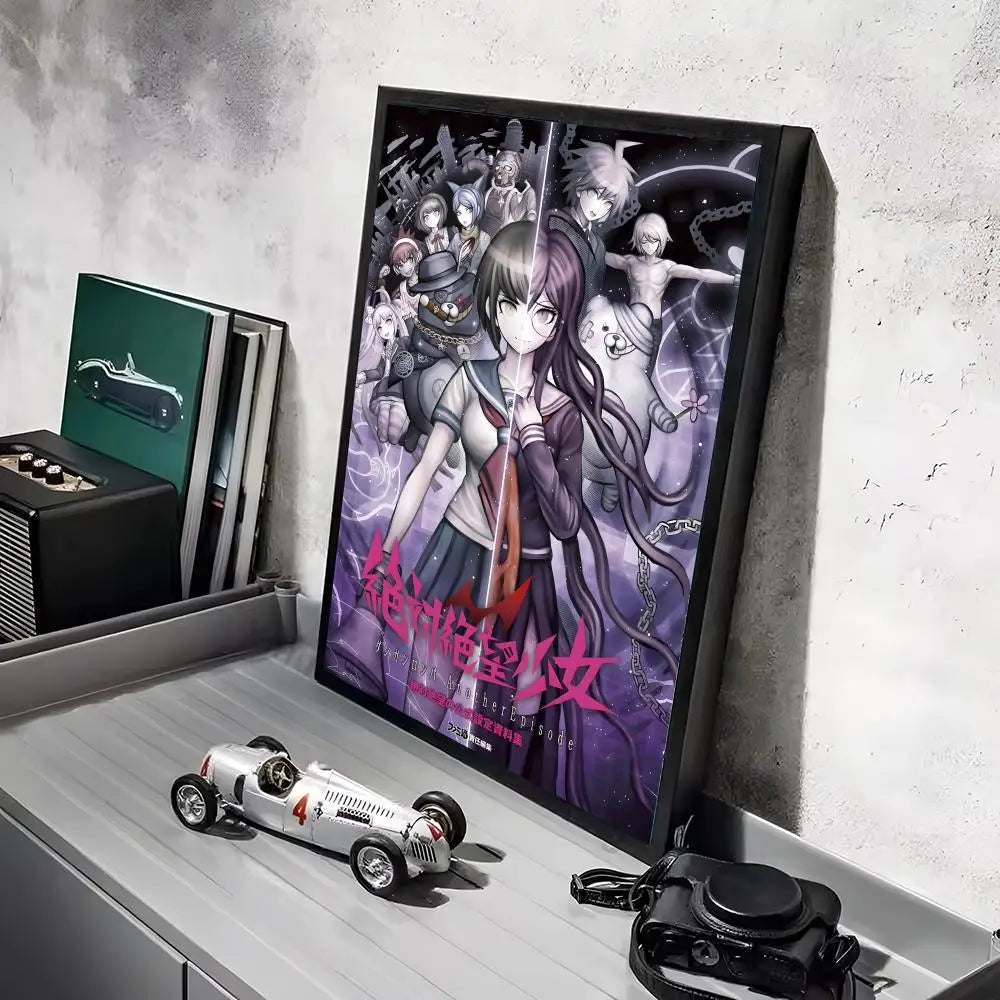 Poster Game D_DanganRonpaS Stickers Mural · Decoración Setup Gamer y Escritorio