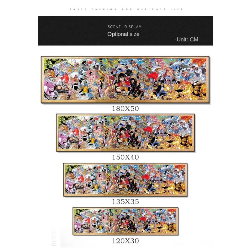Poster One Family Photo Hanging One Piece · Decoración Setup Gamer y Escritorio
