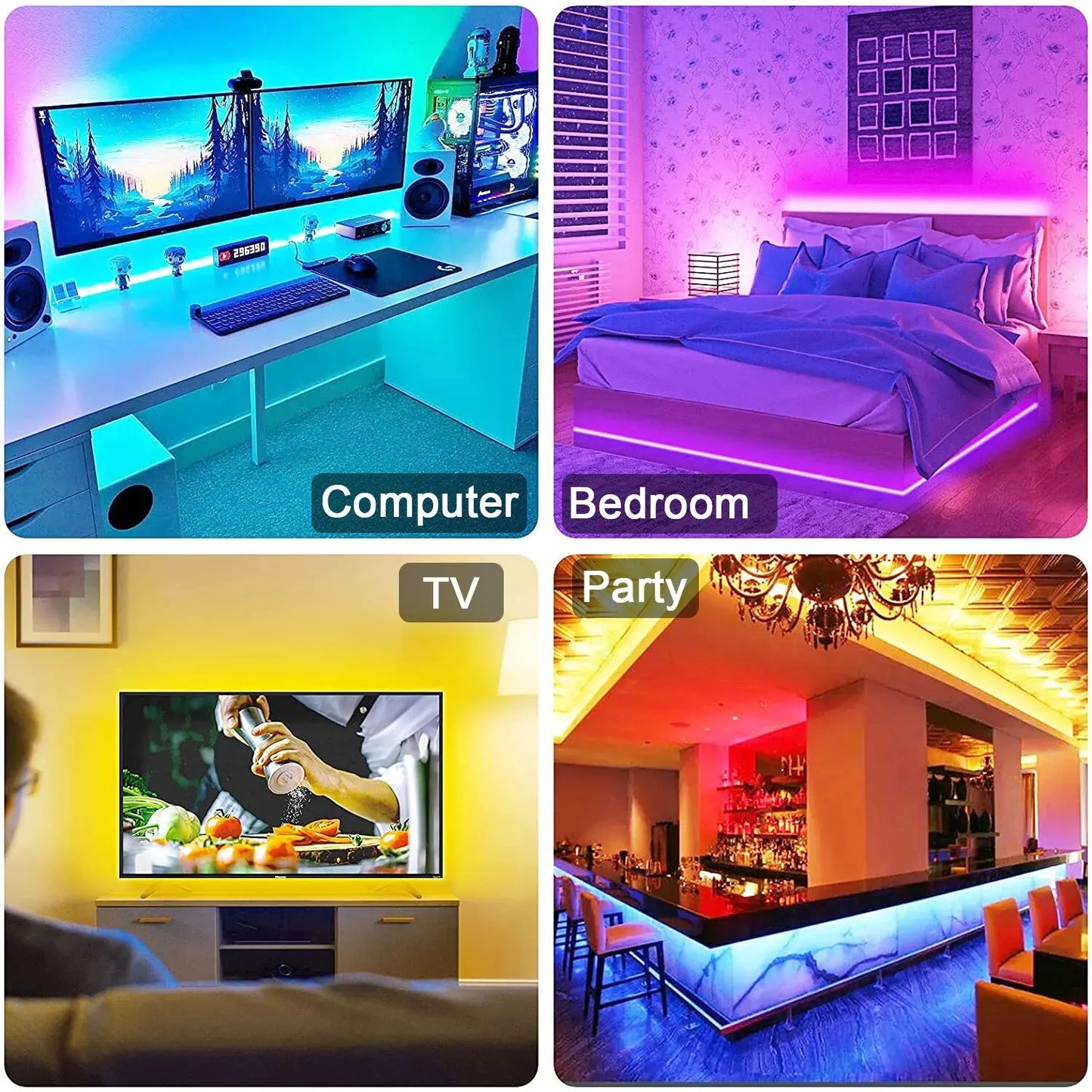 Tira LED 5V Tape Backlight · Iluminación Setup Gaming