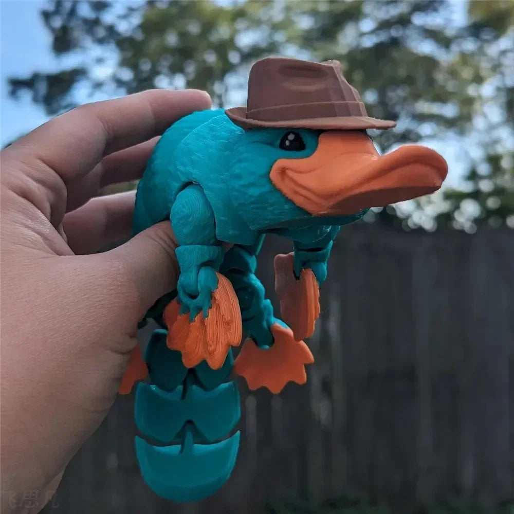 Figura Articulated Platypus Printed Multi-Joint · Decoración Setup Gamer y Escritorio