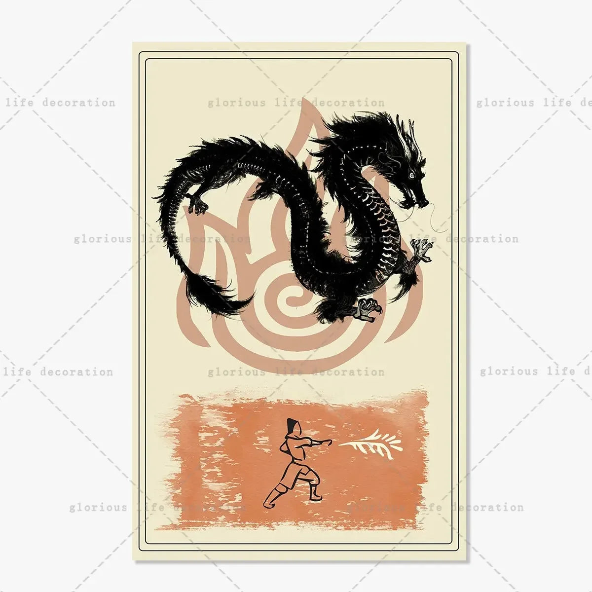 Poster Avatar The Last Airbender · Decoración Setup Gamer y Escritorio