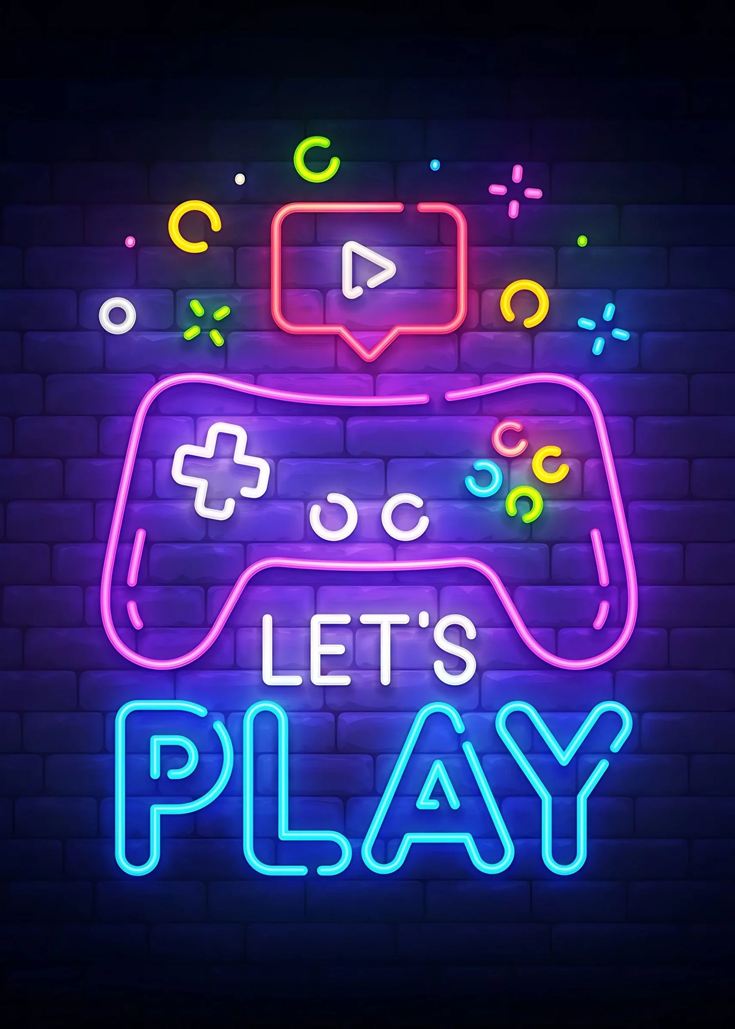 Neón LED Gaming Quotes Game · Iluminación Setup Gaming