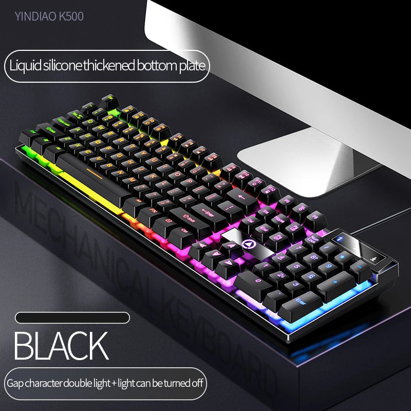 WHXMSH RGB Strike 104 – Teclado Gamer Competitivo