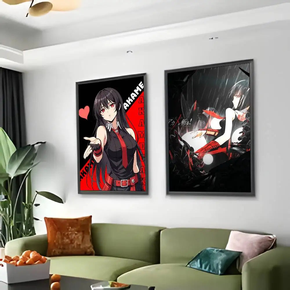 Poster Akame Ga Kill Art · Decoración Setup Gamer y Escritorio