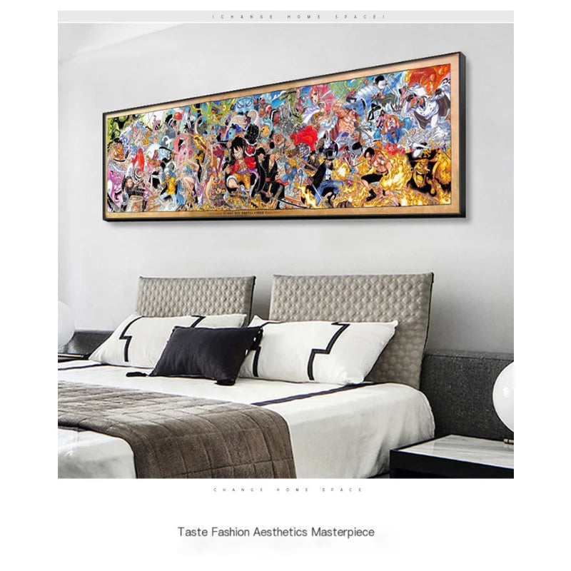 Poster One Family Photo Hanging One Piece · Decoración Setup Gamer y Escritorio