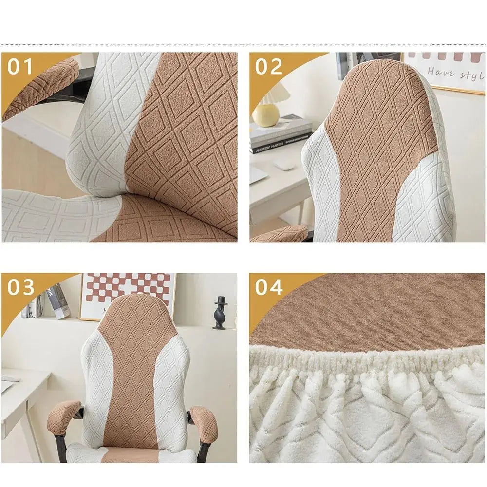 Funda Jacquard Antideslizante para Silla Gaming · 95cm Multicolor Decorativa