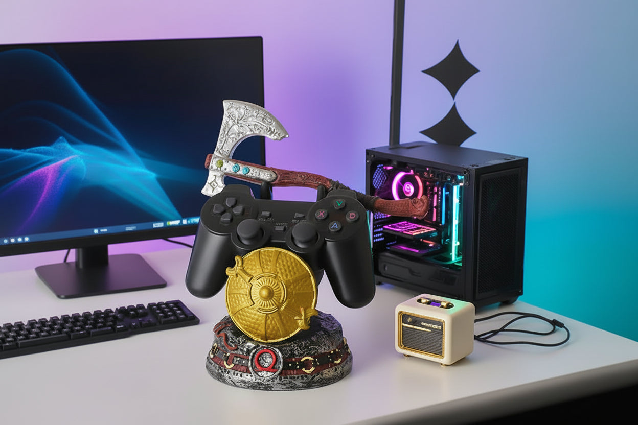 Base Creativa para Mando Gaming God of War