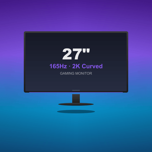 Monitor Gaming Curvo 27" 2K 165Hz · 1ms IPS HDR para Setup Gamer Competitivo