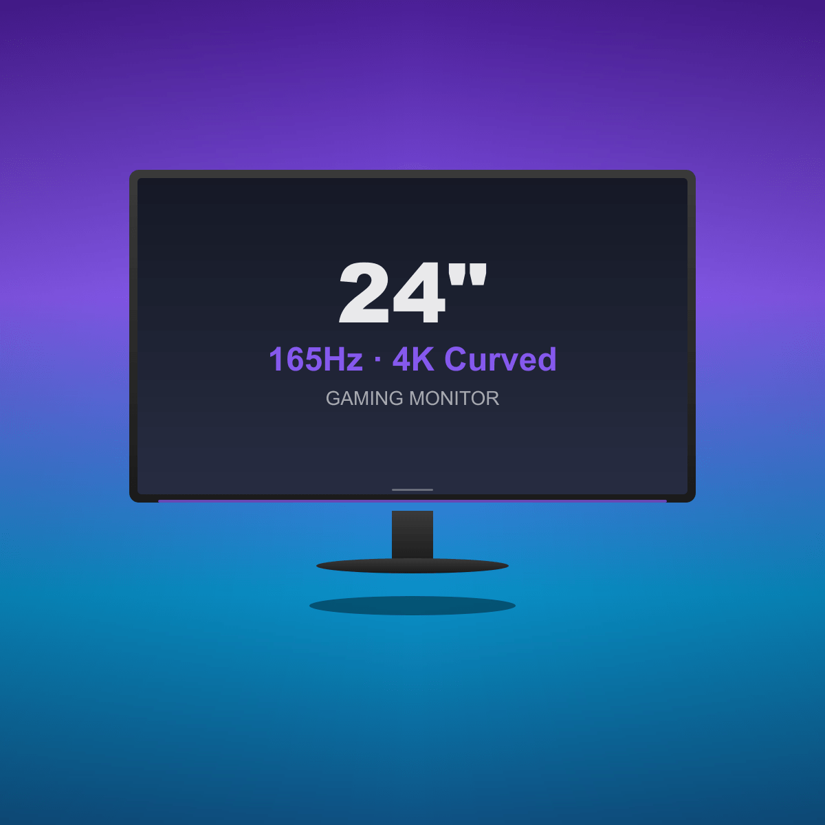 Monitor Curvo IPS Gaming · 165Hz 2K/4K para Setup Compacto · Mejor Precio