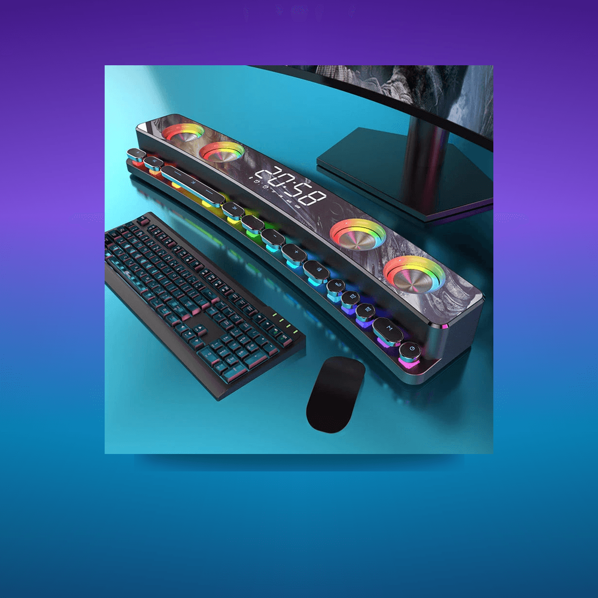 Subwoofer Speakers Bar AUX · Sonido Gaming