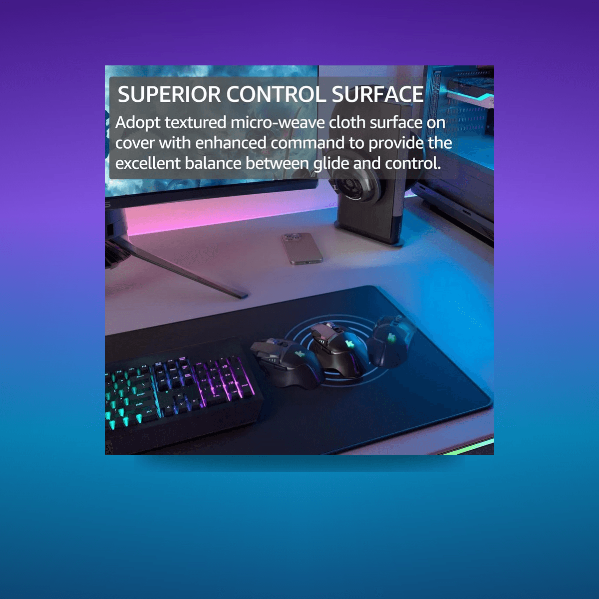 Teclado Gaming Extended Mouse Pad · Setup Gamer