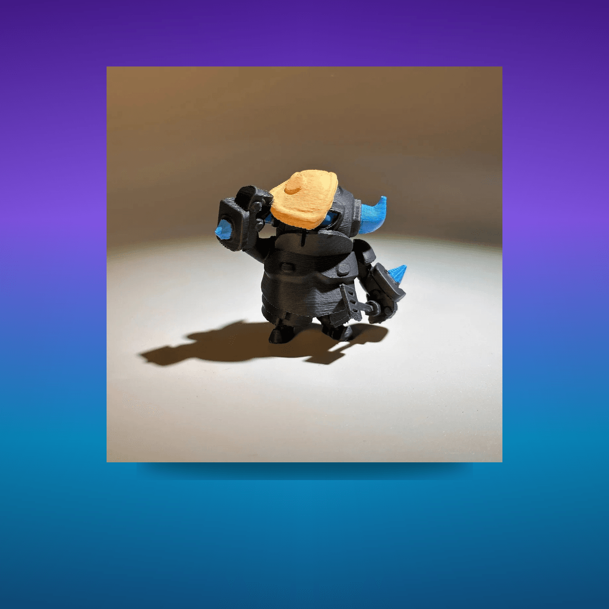 Figura Hand-Painted P.E.K.K.A. Fan-Made Printed Clash Royale · Decoración Setup Ga...