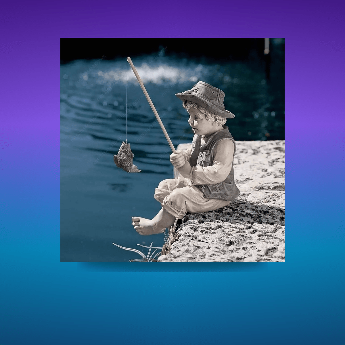 Figura Garden Ornaments Fisherman Removable 5.5 cm · Decoración Setup Gamer y Escr...