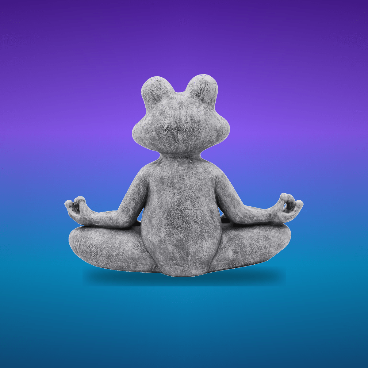 Figura Frog Zen Yoga Frog · Decoración Setup Gamer y Escritorio