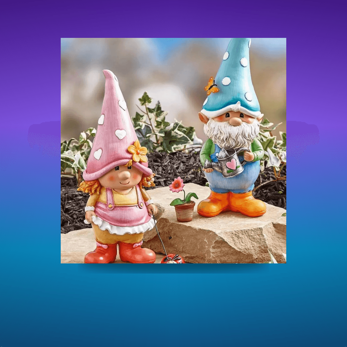 Figura Handmade Garden Gnome Dwarf 8cm · Decoración Setup Gamer y Escritorio