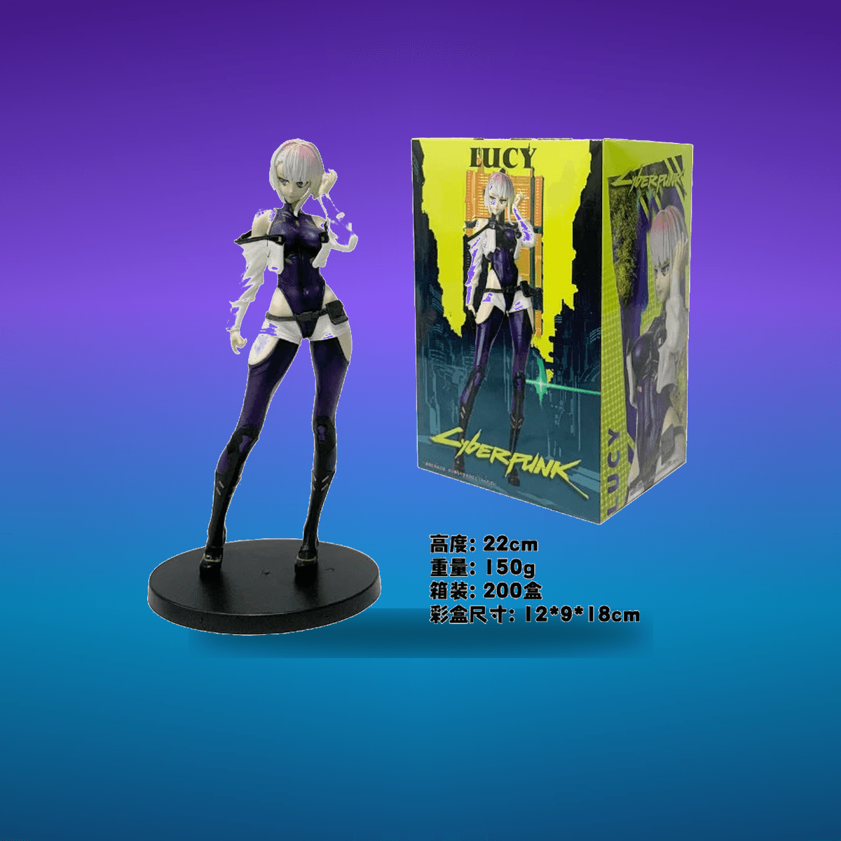 Figura Lucy Rebecca David Martinez Cyberpunk 22cm · Decoración Setup Gamer y Escri...
