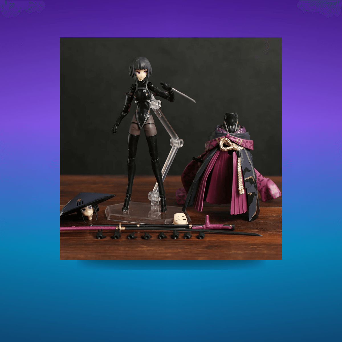 Figura Figma #549 Falslander Ronin 14cm · Decoración Setup Gamer y Escritorio
