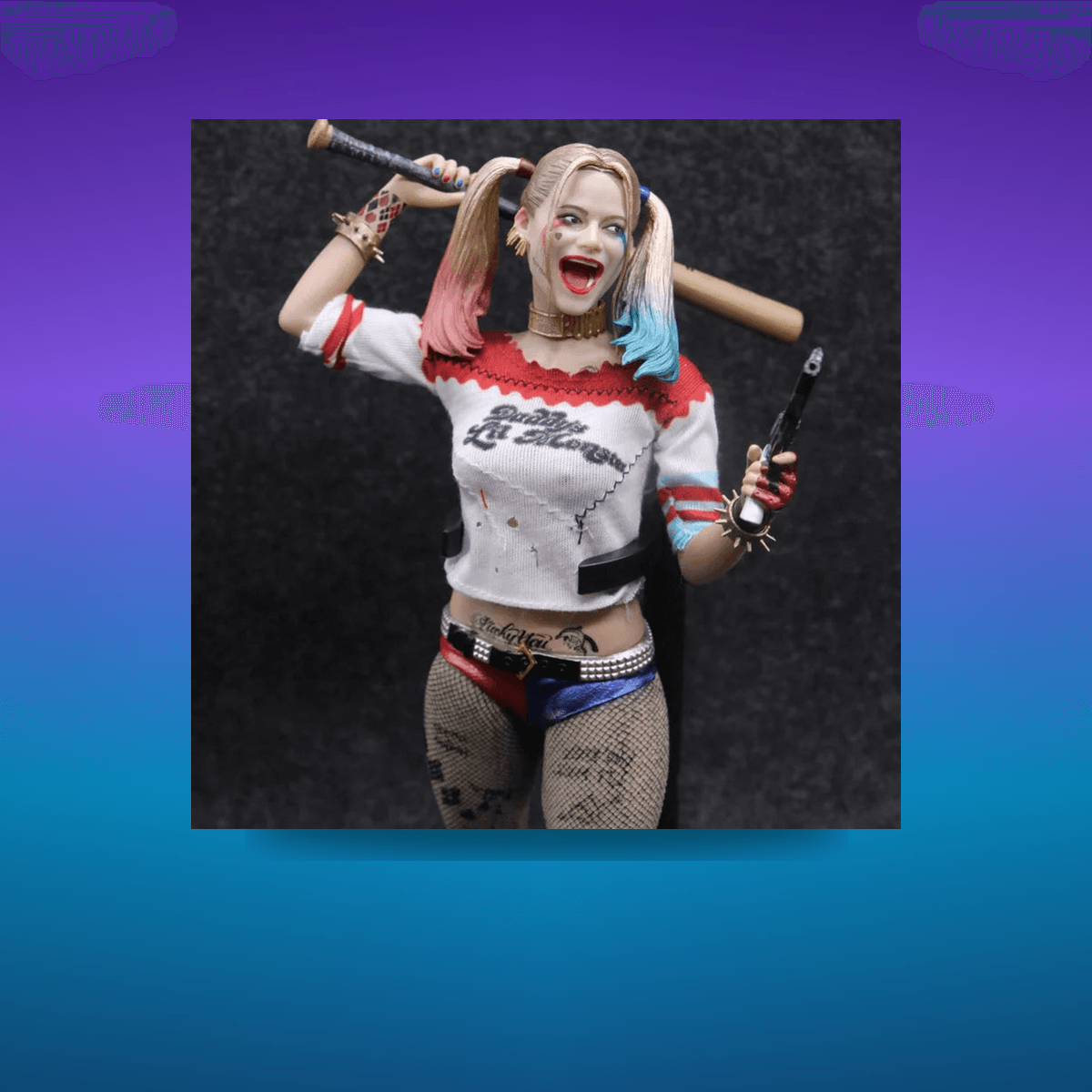Figura Harley Quinn 1/6 th 28.5cm · Decoración Setup Gamer y Escritorio