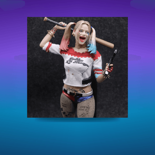 Figura Harley Quinn 1/6 th 28.5cm · Decoración Setup Gamer y Escritorio