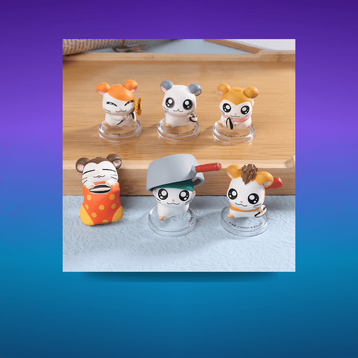 Figura Hamtaro Kawaii Hamster Hamtaro · Decoración Setup Gamer y Escritorio