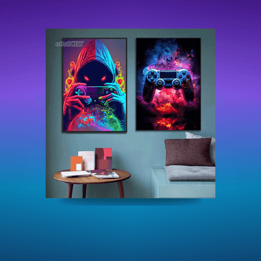 Neón LED Game Art Pictures · Iluminación Setup Gaming