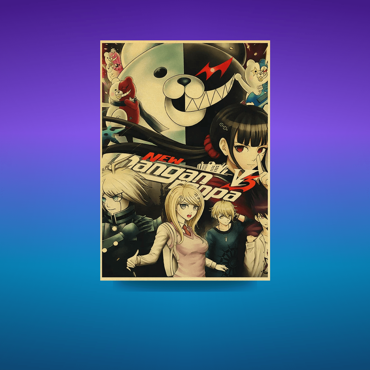 Poster Gmae Danganronpa Kraft Paper 30CM · Decoración Setup Gamer y Escritorio