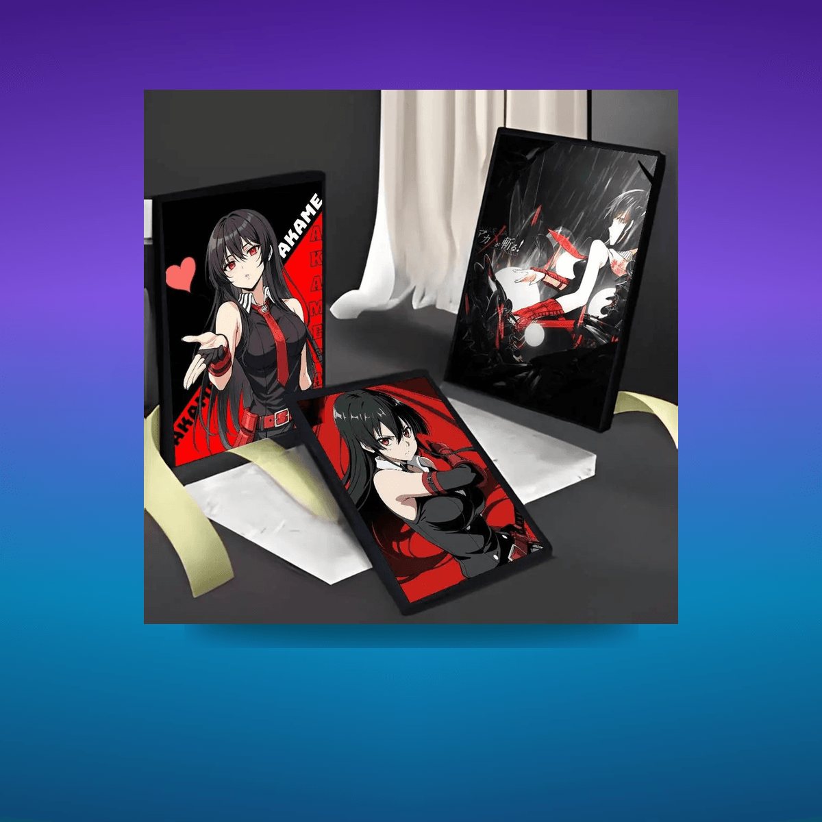 Poster A-Akame Ga Kill!-MT Art · Decoración Setup Gamer y Escritorio