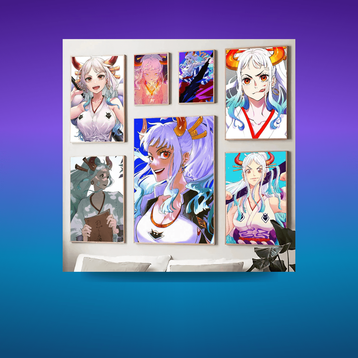 Poster Yamato O-onepiece Art Print · Decoración Setup Gamer y Escritorio