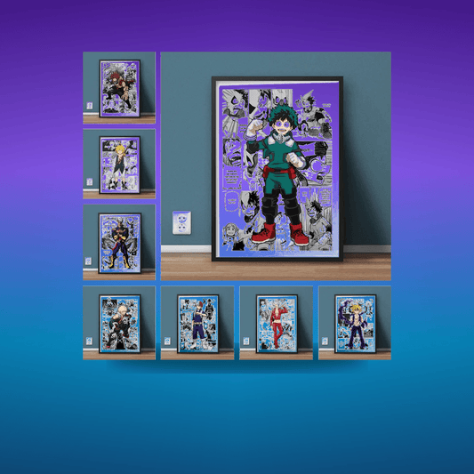 Poster Japan Posters Manga Canvas My Hero Academia · Decoración Setup Gamer y Escr...