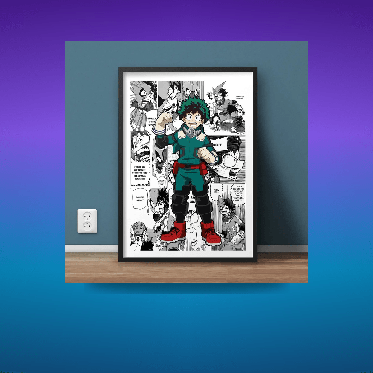 Poster Japan Posters Manga Canvas My Hero Academia · Decoración Setup Gamer y Escr...