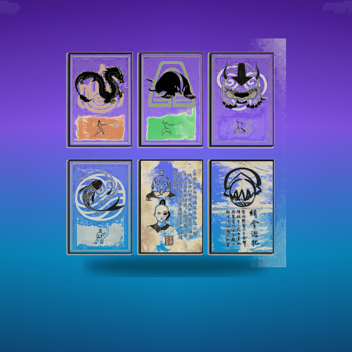 Poster Avatar The Last Airbender · Decoración Setup Gamer y Escritorio