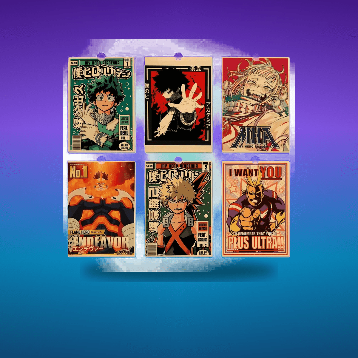 Poster My H-Hero A-Academia Room · Decoración Setup Gamer y Escritorio