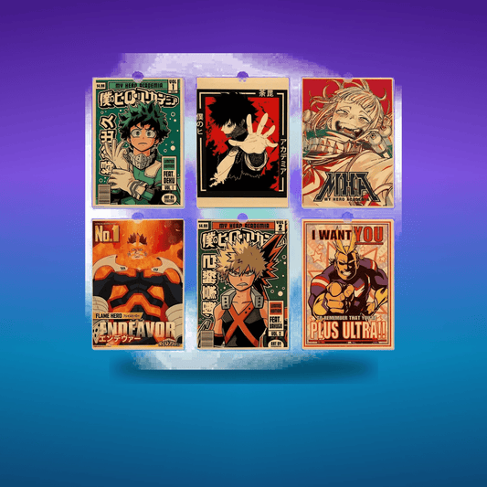 Poster My H-Hero A-Academia Room · Decoración Setup Gamer y Escritorio