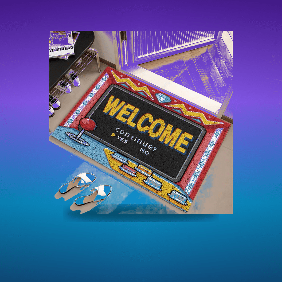 Alfombra Decorativa Game console outdoor floor 10mm · Decoración Setup Gamer y Esc...