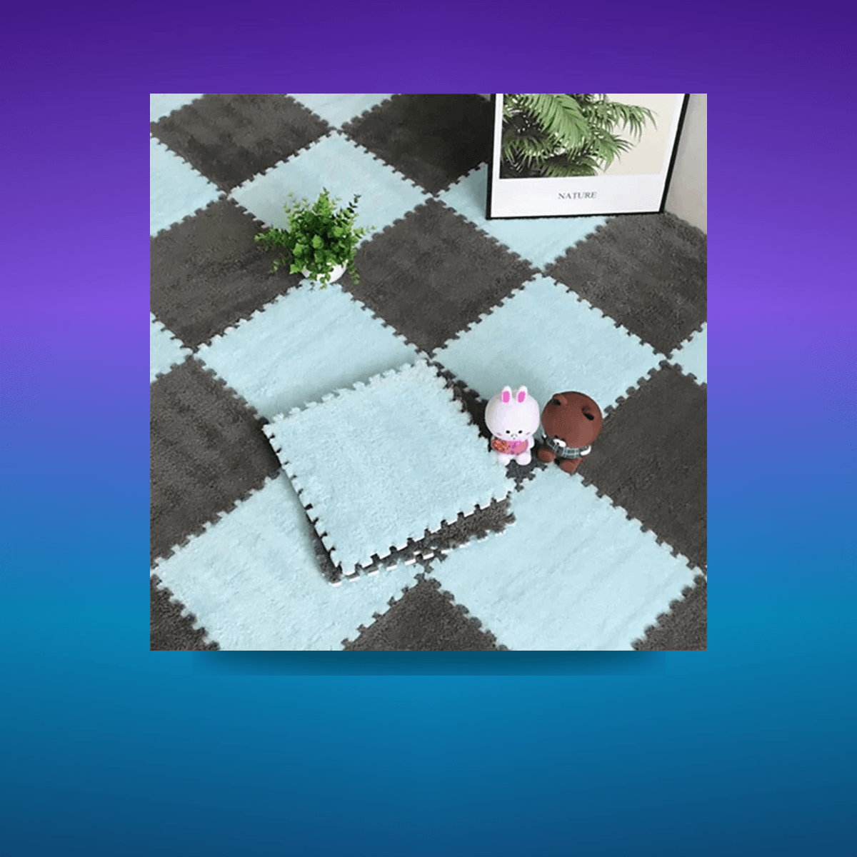Alfombra Decorativa Soft Floor Mat Stain 30cm · Decoración Setup Gamer y Escritorio