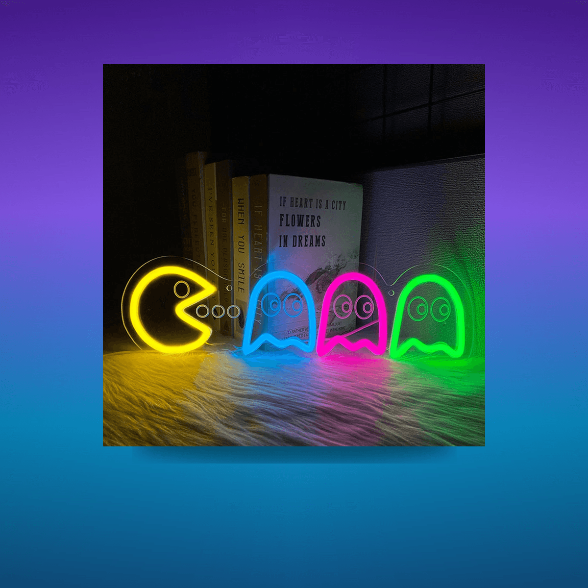 Neón LED Game Cartoon Icon · Iluminación Setup Gaming