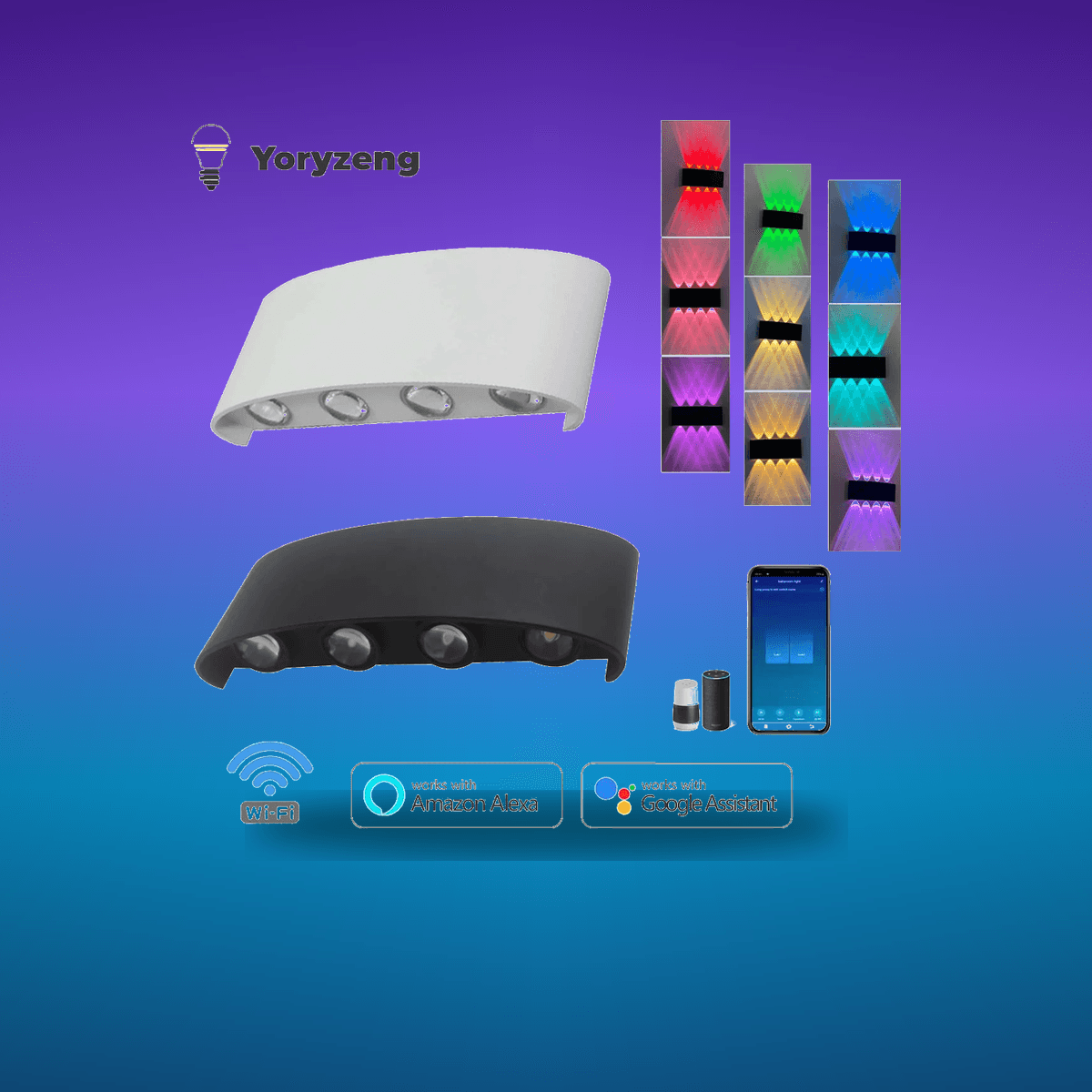Lámpara LED RGBCW Dimmable APP · Iluminación Setup Gaming