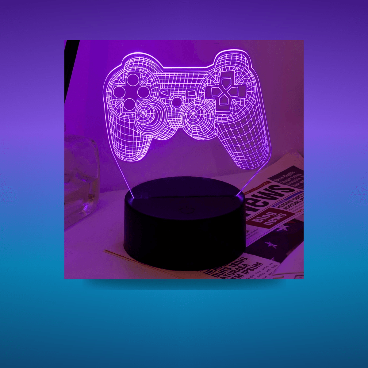 Lámpara LED modern game controller · Iluminación Setup Gaming